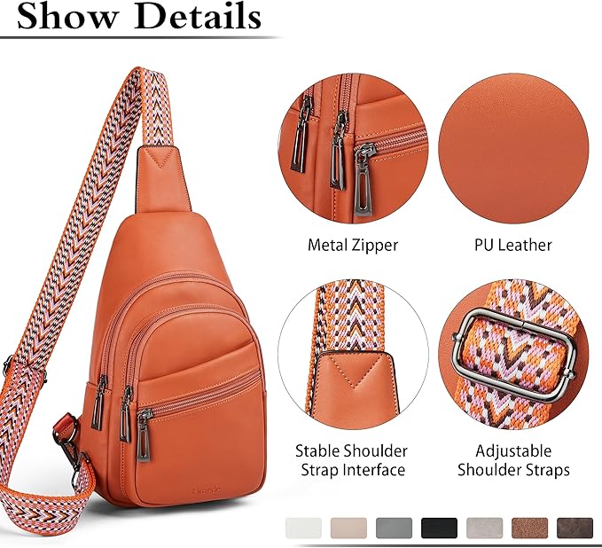 Sling Bag Crossbody Bags for Women Small Cross Body Bag Fanny Packs Chest Sling - Image 5
