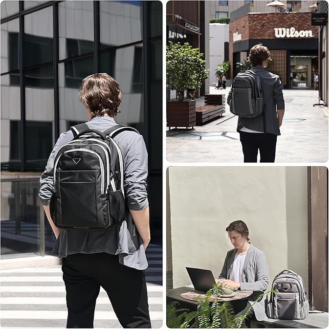 Multipocket TSA Black Travel Laptop Backpack - Image 7