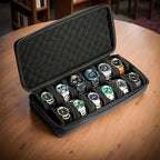 12 slots Watch Case, hard watch travel case, storage box, padded case - Image 3