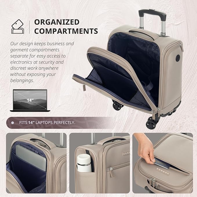 Verage Underseat Carry On Luggage - Image 3