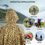 PTEROMY Hooded Rain Poncho for Adult - Image 6