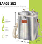 Tirrinia 4 Bottle Leakproof Insulated Wine Carrier Tote Bag - Image 4