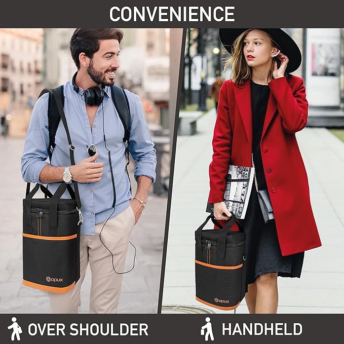 Opux 4 Bottle Insulated Wine Cooler Bag - Image 6