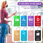 Personalized Luggage Tags, Custom Luggage Tags 4 Pack TSA Approved Double Sided - Image 6