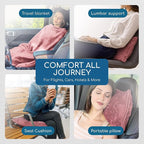 Resty 65"x40" Traveling Airplane Blanket, Velvety Soft Blanket That Becomes a - Image 5