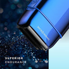 Blade & Stone PS501 Foil Shaver for Men – Dual Foil Cordless Shaver with Graphene-X Blades and 8000 RPM Digital Motor – All-Metal, Rechargeable Wet and Dry Razor – Big Blue