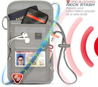 Lewis N. Clark RFID Blocking Stash Neck Wallet, Travel Pouch + Passport Holder - Image 3
