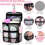 Mesh Shower Caddy, Portable HangingTravel Toiletry Bag Dorm Room Essentials - Image 3