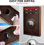 Airtag Wallet for Men- with Money Clip Gift Boxed, Magnetic Closure Slim - Image 3