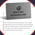 SaiTech IT 5 Pack RFID Blocking Cards, One Protects Entire Wallet Purse - Image 8