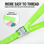 Cartman 1" x 12'Lashing Straps Cargo Tie-Down Strap Up to 600lbs, 6pk in Carry - Image 3