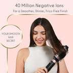 5 in 1 Ionic Hot Air Styler, 1400W Powerful Hair Dryer Brush, Auto-Wrap Curlers, Paddle Brush for Fast Drying, Volumizing with Travel & Storage Bag