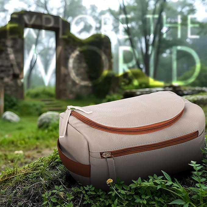 ELIZO Premium REAL Leather Toiletry Bag - Image 8
