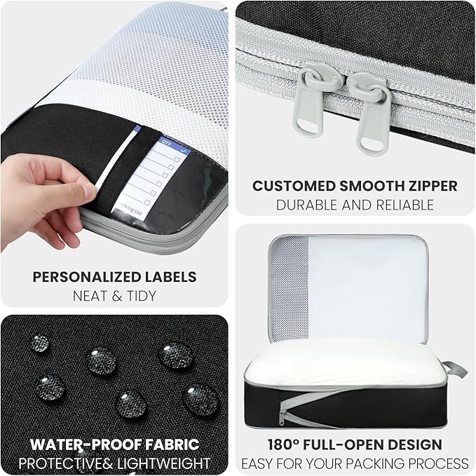 8 Set/6 Set/4 Set Compression Packing Cubes - Image 5