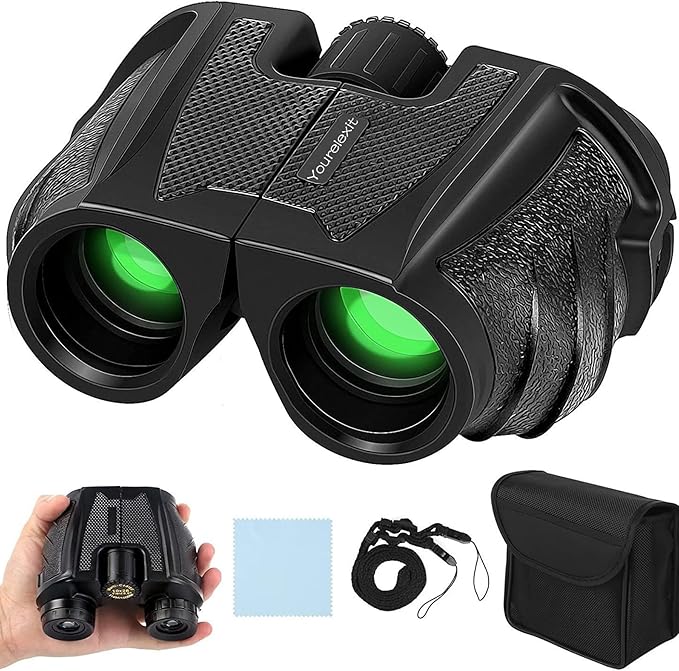12x25 Compact Binoculars for Adults & Kids, High Powered Lightweight Waterproof by Yourelexit%C2%AE