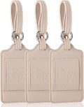 Teskyer Luggage Tags, 3 Pack Premium PU Leather Luggage Tags by TESKYER