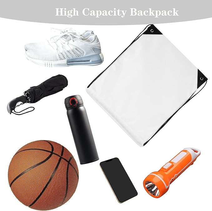 60 Pieces Drawstring Backpack Bags Sports Sackpack Bulk Cinch Gym Bag - Image 5