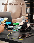 MOMAX Universal Travel Adapter, 170W GaN International Power Adapter, 2 USB-C 2 - Image 3