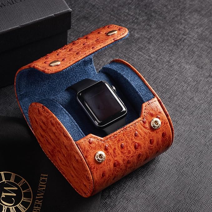 Genuine Napa Leather Watch Roll Travel Case - Image 9