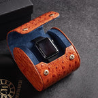 Genuine Napa Leather Watch Roll Travel Case - Image 9