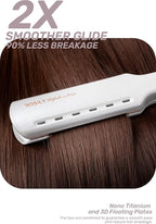 ROSILY Nano Titanium Flat Iron | 1.75 Inch Wide Hair Straightener, Dual Voltage 100-240V, Adjustable Temperature Suitable for All Hair Type, Instant Heat Up