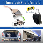 HPZ-PR America Pet Rover Lite Premium Light-Weight Dog/Cat/Pet Stroller Travel - Image 3