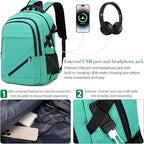 FENGDONG 17.3 inch Large Laptop Backpack Durable Waterproof Travel College - Image 5