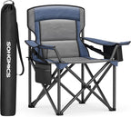 SONGMICS Oversized Lumbar Support Camping Chair, Heavy-Duty Outdoor Folding by SONGMICSbySONGMICSHOME