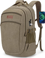 Tzowla Vintage Canvas Laptop Backpack by Tzowla