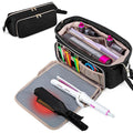 Fasrom Hair Tools Travel Bag with Heat Resistant Mat for Flat Iron, Curling Iron and Straightener, 2 in 1 Blow Dryer Organizer Case for Styling Appliances and Hot Items, Black (Patent Design)