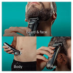 Braun All-in-One Men's Shaving Kit Series 9 9440, 13-in-1 Beard, Face, Nose, Ear Trimmer, Hair Clippers, Body Groomer and Manscaping, Holiday Gifts for Men