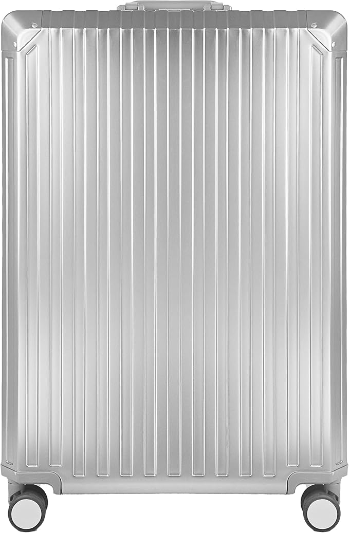X2 All Aluminum Luggage Suitcase 3 Sizes TSA Lock Carry On Silver - Image 3