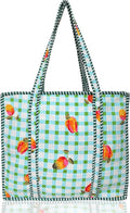Cotton Quilted Tote Bag for Women – Large Beach & Travel Tote by ThirdEyeExport