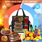 LOKASS Insulated Lunch Box Women & Men Large Adult LunchBag Double-Layer - Image 4