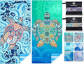 2 Pack Microfiber Lightweight Beach Towel Sand Free Quick Dry Absorbent Thin by WIDDONEN