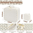 Makeup Travel Train Case with Mirror LED Light 3 Adjustable Brightness Large - Image 5