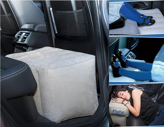 Inflatable Foot Rest Pillow for Travel, Patented 2 in 1 Design, Blow-Up - Image 7