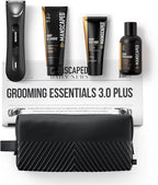 MANSCAPED® Grooming Essentials 3.0 Plus Routine with The Lawn Mower® 3.0 Plus Men's Groin Hair Trimmer, Crop Preserver® Ball Deodorant, Crop Cleanser®, Crop Soother™ Aftershave, Shed 2.0 Toiletry Bag