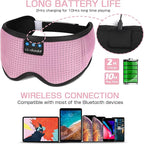 LC-dolida Sleep Mask with Bluetooth Headphones, Sleep Headphones Bluetooth - Image 5