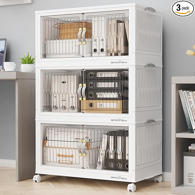 BROVIEW 180Qt Stackable Storage Bins by BROVIEW-EnjoytheArtofLife