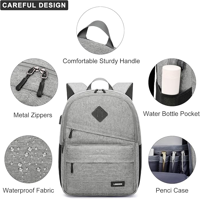 School Backpack for Teen Boys and Girls, - Image 3