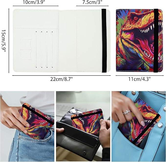 Passport Holder for Women and Men PU Leather Passport Cover for Travel - Image 4