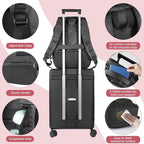 Travel Laptop Backpack for Men and Women, Business Anti Theft Slim Sturdy - Image 3