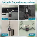 12-Pack Black Neon Square TSA Approved Luggage Lock - Image 5