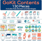 KeepGoing Travel First Aid Kit for Kids – 130 Pc. for Car, Diaper Bag & Backpack - Image 6