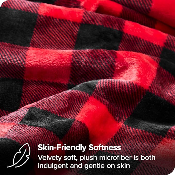 Bare Home Textured Fleece Blanket - Image 3