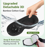 LC-dolida Bamboo Cotton Weighted Bluetooth Sleep Masks, 3D Weighted Sleep Masks - Image 5