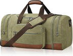 Litvyak Duffle Bag for Travel, Large 60L Canvas Travel Duffel Bags Overnight by Litvyak