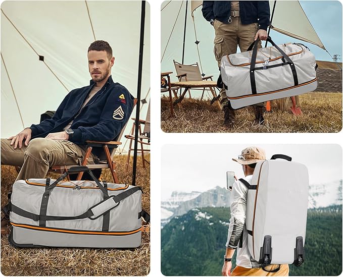 CONTAIL 32" Soft-Sided Rolling Duffle Bag - Image 6