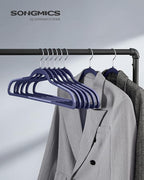 SONGMICS Clothes Hangers, Space-Saving, Dark Blue Ash and Light Blue Ash - Image 2